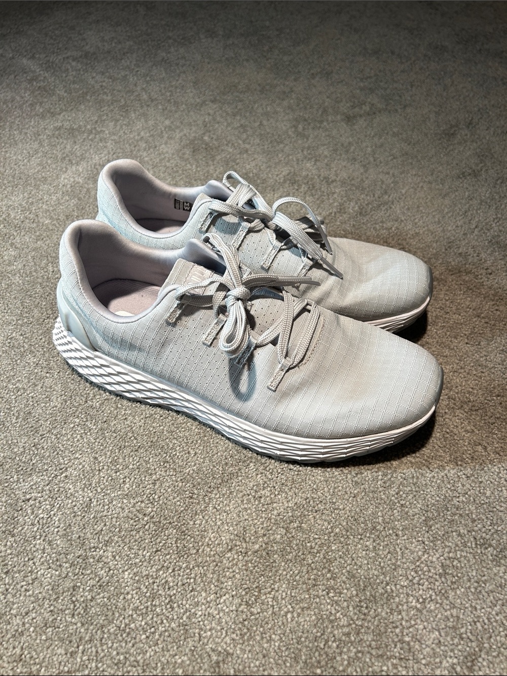 NOBULL Light Grey Knit Lace-Up Sneakers
